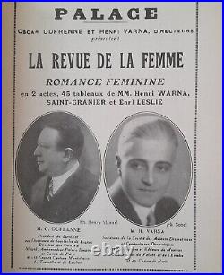 46 Théâtres Parisiens 1921-1965 Photos Acteurs L. Caron. Programmes Publicités
