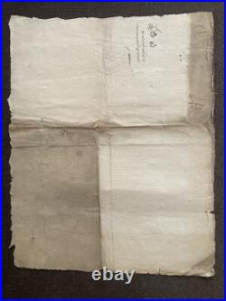 4 Documents 18ème Siège Louis XV. Vers 1750 Cour Parlement Document Originaux