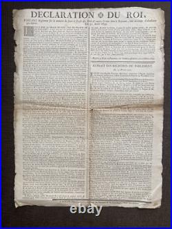4 Documents 18ème Siège Louis XV. Vers 1750 Cour Parlement Document Originaux