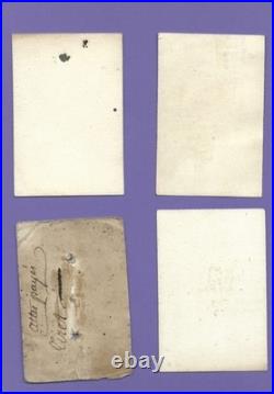 4 cartes à jouer XVII° XVIII Portrait