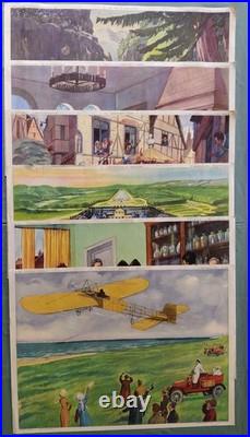 6 Anciennes Cartes Scolaires Recto Verso Collection ROSSIGNOL (56cmx76cm)