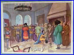 6 Anciennes Cartes Scolaires Recto Verso Collection ROSSIGNOL (56cmx76cm)