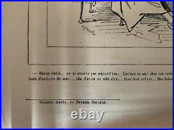 6 grandes feuilles de rouleau d'imprimerie XIXe, Typographie de E Plan et Cie, 8