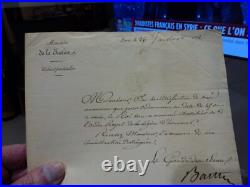 7 courriers de Barthe Felix à Decrusy, 1832, nomination légion d'honneur, à divers