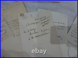 7 courriers de Barthe Felix à Decrusy, 1832, nomination légion d'honneur, à divers