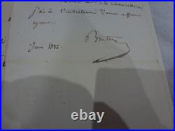 7 courriers de Barthe Felix à Decrusy, 1832, nomination légion d'honneur, à divers