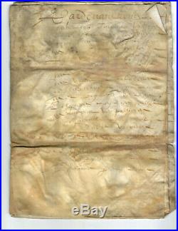 9 parchemins manuscrits, 1604 à 1657, 44pages (voir descriptif)