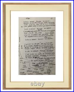 ALBERT FEUILLASTRE (1896-1976) Rare poème manuscrit (404)