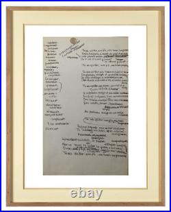 ALBERT FEUILLASTRE (1896-1976) Rare poème manuscrit (407)