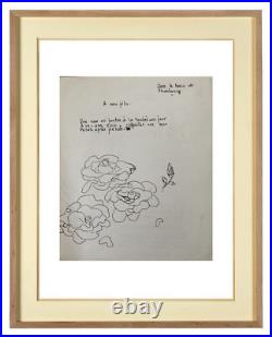 ALBERT FEUILLASTRE (1896-1976) Rare poème manuscrit et dessins (412)