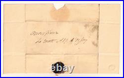 ALFRED DE VIGNY rend visite au compte d'ORSAY lettre autographe cachet