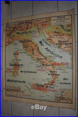 ANCIENNE CARTE SCOLAIRE VIDAL LABLACHE n° 30 ITALIE