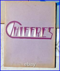 ANCIEN ALBUM de divers modèles de chiffres pour ornement et broderie 1920/1930