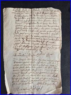 ARCHIVES 1625-1670 Lot 7 Manuscrits XVIIe Seigneurie FORBIN-JANSON Provence