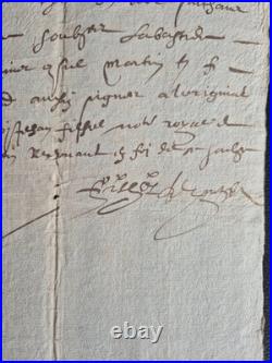 ARCHIVES 1625-1670 Lot 7 Manuscrits XVIIe Seigneurie FORBIN-JANSON Provence