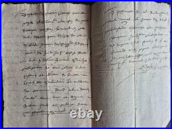 ARCHIVES 1625-1670 Lot 7 Manuscrits XVIIe Seigneurie FORBIN-JANSON Provence