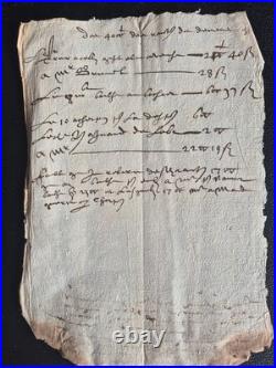ARCHIVES 1625-1670 Lot 7 Manuscrits XVIIe Seigneurie FORBIN-JANSON Provence
