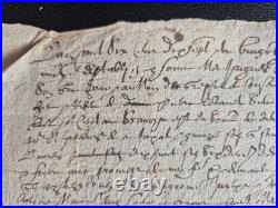 ARCHIVES 1625-1670 Lot 7 Manuscrits XVIIe Seigneurie FORBIN-JANSON Provence