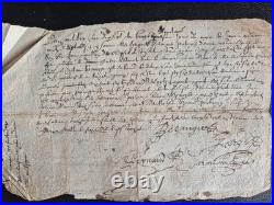 ARCHIVES 1625-1670 Lot 7 Manuscrits XVIIe Seigneurie FORBIN-JANSON Provence
