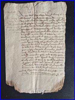 ARCHIVES 1625-1670 Lot 7 Manuscrits XVIIe Seigneurie FORBIN-JANSON Provence