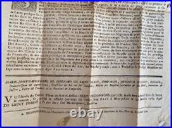 ARREST DU CONSEIL D'ETAT DU ROI PORT SABLES D'OLONNE commerce ILES COLONIES 1765