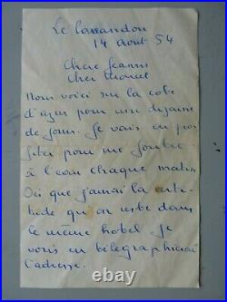 A 4 2 Lettres De Georges Brassens Adressees A Jeanne Planche 1961