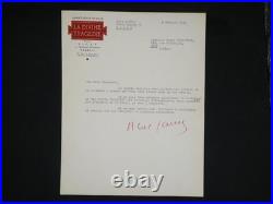 Abel GANCE Lettre signée Autographe Toussenot La Divine Comédie