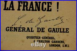Affiche De L Appel Du 18 Juin 1940 General De Gaulle Ffi Carcassonne