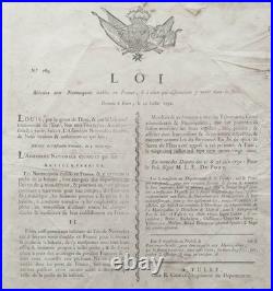 Affiche Nantucket USA Révolution Pêche Baleine Whale Placard 18th XVIIIe Tulle