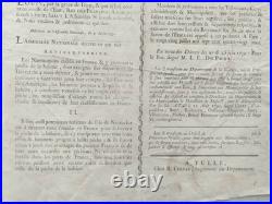 Affiche Nantucket USA Révolution Pêche Baleine Whale Placard 18th XVIIIe Tulle