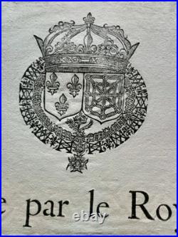 Affiche Placard Époque Louis XIII 1637 Provence Aix Languedoc Duc D'aluin