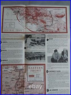 Affiche WW2/NEWSMAP/Oct 1943/Campagne UKRAINE Grece Turquie/120x90