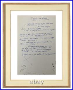 Albert Feuillastre (1896-1976) Notes Manuscrites Artistiques Sadg (424)