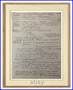 Albert Feuillastre (1896-1976) Notes Manuscrites Artistiques Sadg (428)