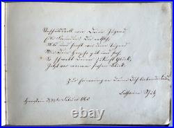Album de Poésie Antique 1860-1863 Herrstein Kr. Birkenfeld Manuscrits