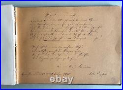 Album de Poésie Antique 1860-1863 Herrstein Kr. Birkenfeld Manuscrits