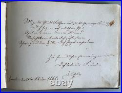 Album de Poésie Antique 1860-1863 Herrstein Kr. Birkenfeld Manuscrits