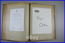 Album de factures, lettres à en-tête, cartes de visite Début XXème