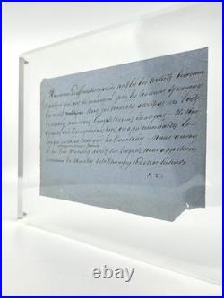 Alexandre DUMAS Manuscrit autographe signé Indipendente 1862