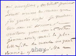 Alfred de VIGNY Belle lettre autographe signée 8 septembre 1838