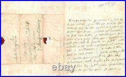 Alfred de VIGNY. Trés belle lettre à Adolphe de VALRY. WALTER SCOTT. 1826