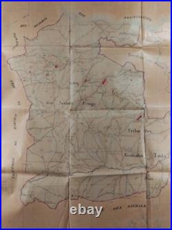 Algérie Carte de délimitation de la tribu des Souhalia, 1867