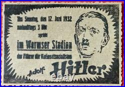 Allemagne Worms Rare Tract Politique Elections Législatives 12 Janvier 1932