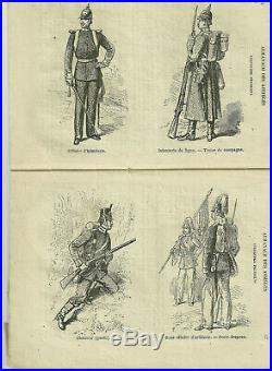 Almanach des assiégés pour lan de guerre 1871, commune de Paris rare