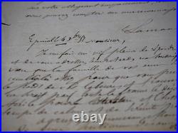 Alphonse DE LAMARTINE lettre autographe signée