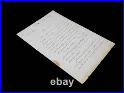 Alphonse DE LAMARTINE lettre autographe signée