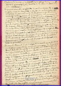 An5-manuscrit Signe-adolphe Rette-reponse Au Mercure De France-patrie France