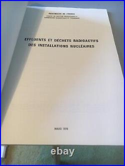 Ancien Document Edf Effluents Et Dechets Radioactifs Installations Nucléaires