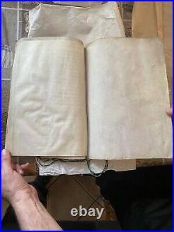 Ancien Document Manuscrit Avec Joint D'Étanchéité Carlo Alberto