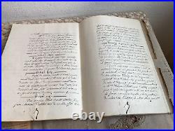 Ancien Document Partage Couple 1879 Succession Écriture Manuscrite Notaire